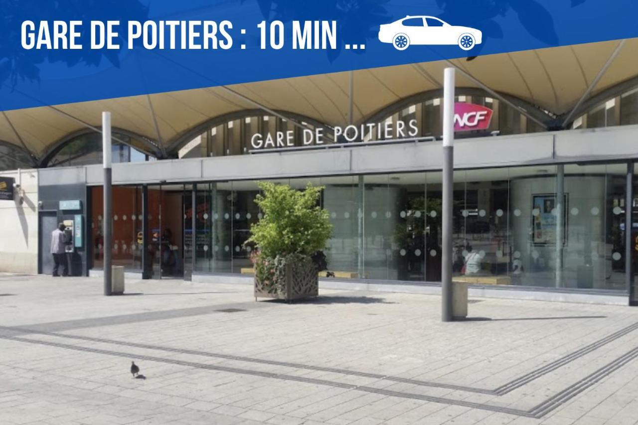 Bel Appartement T2 Climatise Avec Piscine Poitiers-Futuroscope-Creps De Poitiers Vouneuil-sous-Biard 외부 사진